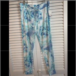 Light Blue, Mint Green, and Purple Tie Dye Joggers